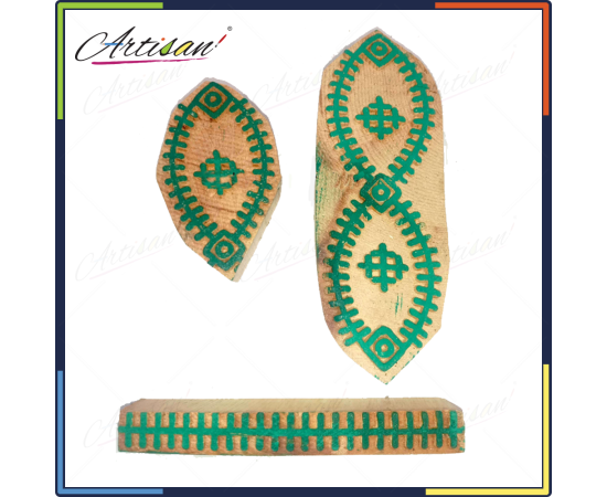 Artisan - 3 PCS Set Wooden block printing stamps