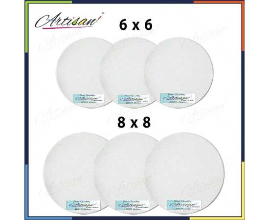 Artisan - Round Canvases 6 Pcs Value Pack