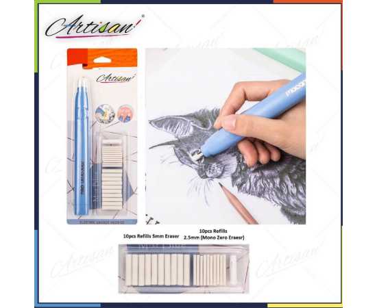 Electric Macaron Tombow Mono Eraser 2.5mm and 5mm eraser