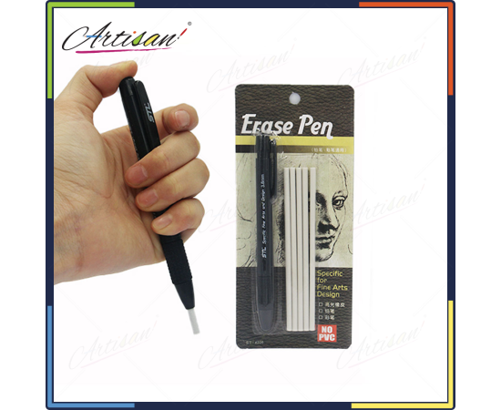 Eraser Pen with 5 Extra Refills Specific for Fine Arts Design