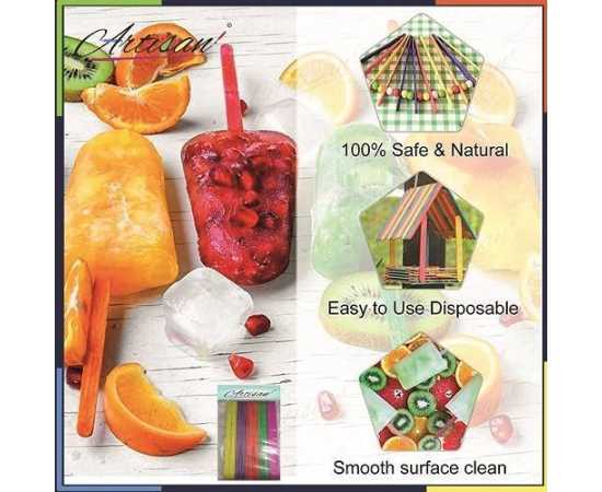 Artisan - Multicolor ice cream stick - Pack of 150 PCS