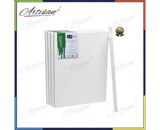 Artisan 12 X 12 Inches Primed Coated Painting Canvas  - Pack of 5 Artisan 12 X 12 Inches Primed Coated Painting Canvas  - Pack of 5