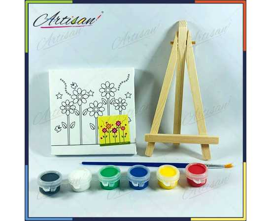 Artisan - 4in x 4in Printed Canvas Board With Stand