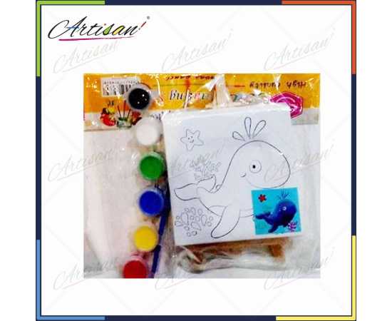 Artisan - 4in x 4in Printed Canvas Board With Stand