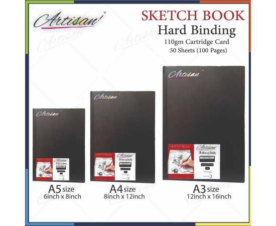 Artisan - A3 size Hard Binding Sketch Book For Artist