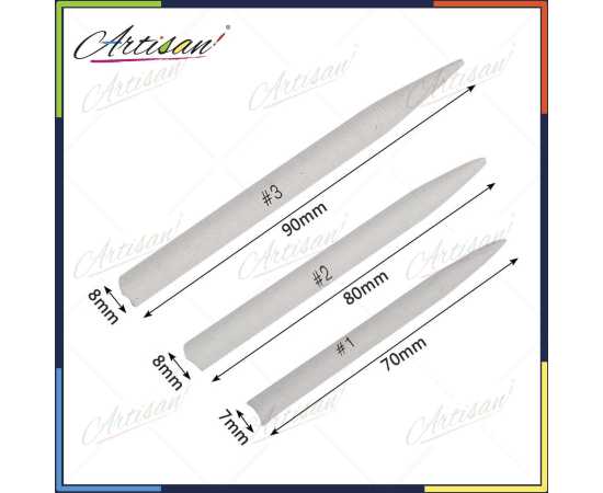 Artisan Charcoal Blender Blending Stumps - Set of 3