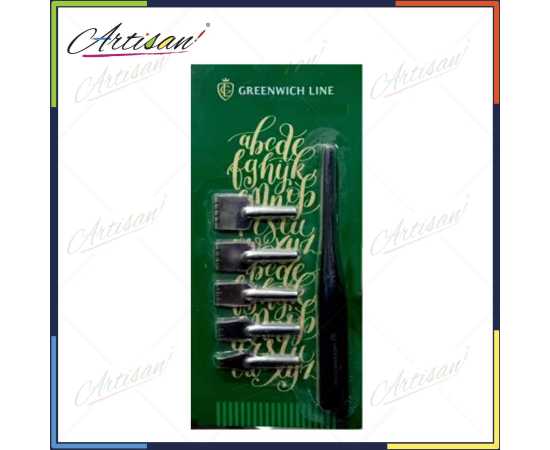 Artisan - Set of 6 PCS Greenwich Line Parallel Calligraphy Pen