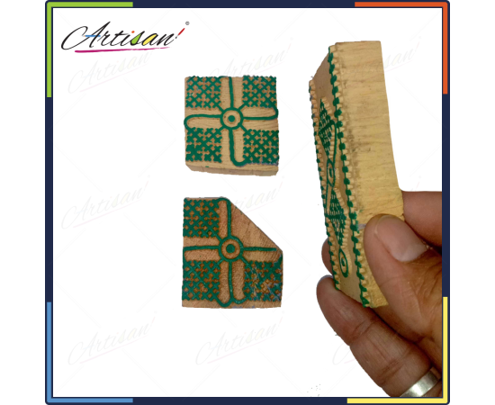 Artisan - 3 PCS Set Wooden block printing stamps