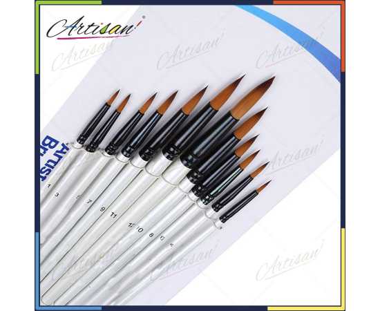 Artisan - A6075R 12 PCS Drawing Paint Brush Set Artisan - A6075R 12 PCS Drawing Paint Brush Set