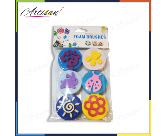 Artisan - Pack of 6 Small Graffit Drawing Stamp DIY Foam