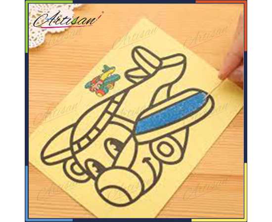 Artisan 6 Cards Different Designs Sand Art