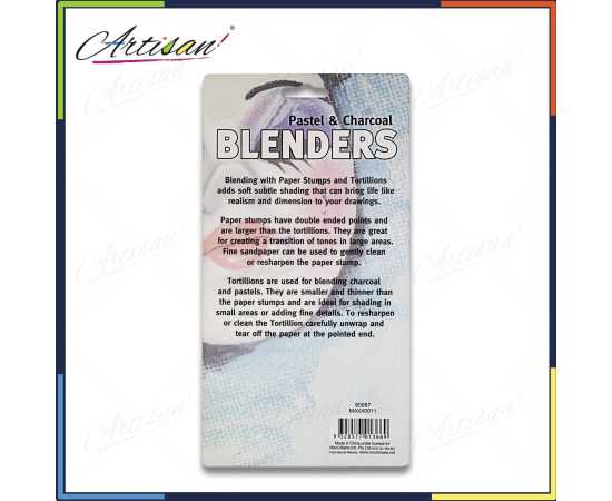Artisan - 7 Pcs Pastel & Charcoal Blenders