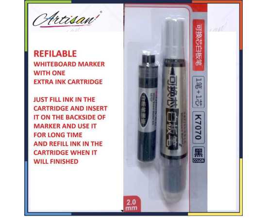 Artisan - 1 piece Refillable Whiteboard Marker - Black