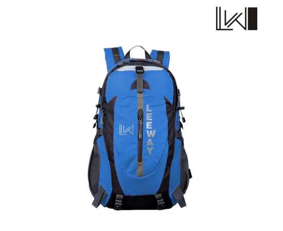 50-L Travel Hiking Backpack - Blue