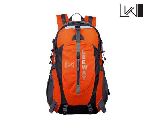 50-L Travel Hiking Orange Backpack - 1 Piece