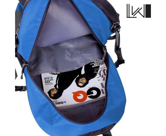50-L Travel Hiking Backpack - Blue