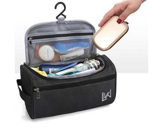 Travel Toiletry Bag - Black