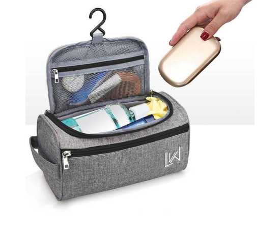 Travel Toiletry Bag - Grey