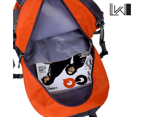50-L Travel Hiking Orange Backpack - 1 Piece50-L Travel Hiking Orange Backpack - 1 Piece