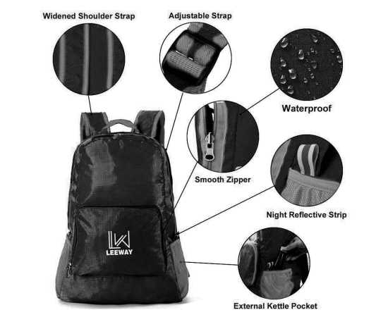 Foldable Backpack Bag - 1 Piece