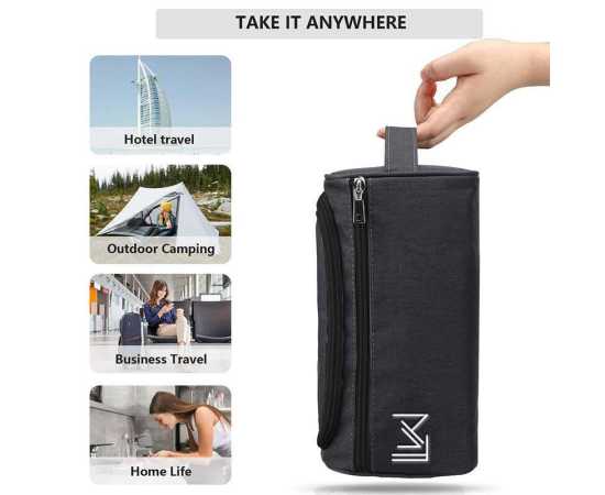 Travel Toiletry Bag - Black