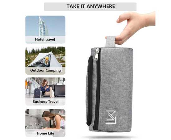 Travel Toiletry Bag - Grey