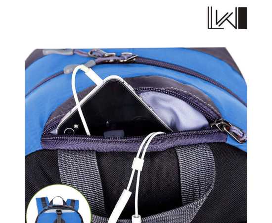 50-L Travel Hiking Backpack - Blue