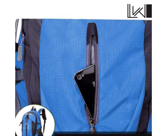 50-L Travel Hiking Backpack - Blue