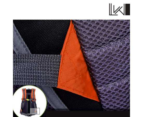 50-L Travel Hiking Orange Backpack - 1 Piece50-L Travel Hiking Orange Backpack - 1 Piece