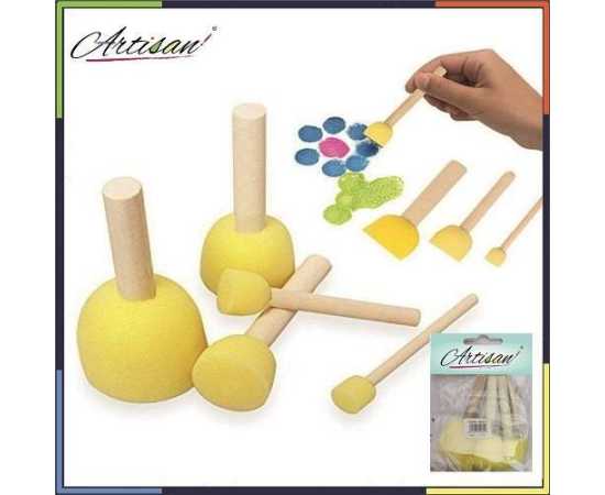 Artisan - 5 pcs Stamp DIY Foam Sponge Paint Brush Set