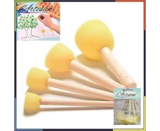 Artisan - 5 pcs Stamp DIY Foam Sponge Paint Brush Set