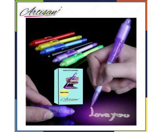 Artisian - Invisible Ink Pen Creative Magic LED Highlighter Pen