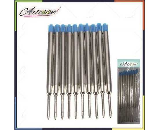 Artisan - 10X Blue Ballpoint Pen Refills for jotter Style Ink Blue