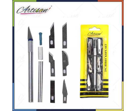 7pcs Pen Cutter Precision Knives Extractor Style Hobby