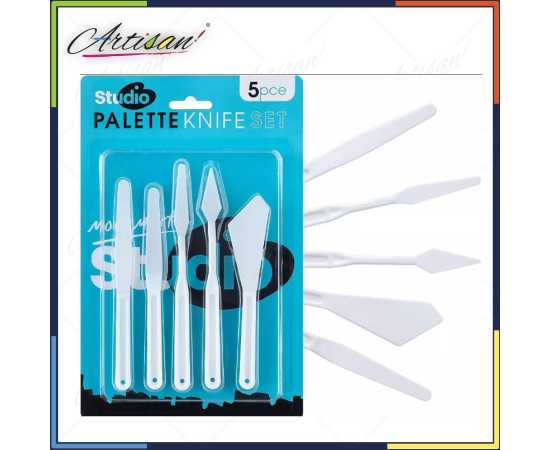 5 Pcs Plastic Palette Knife Knives Set