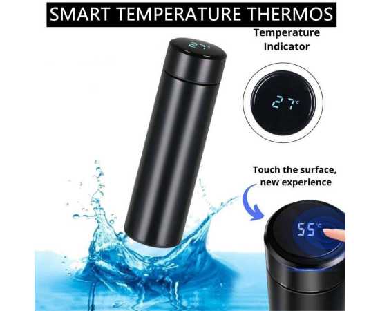 Smart LED Temperature Water Bottle - 500ml