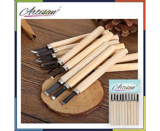 Set of 10 PCS Wood Carving Tool Set for Artists 13cm