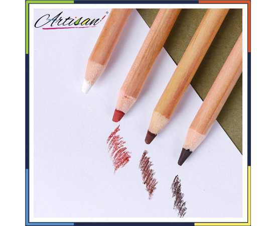Artisan - 4 PCS Colored Charcoal Pencils (MPN0085)