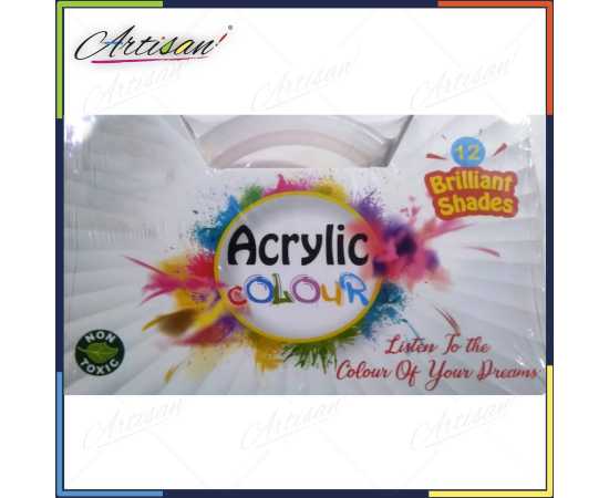 Artisan 12 pcs Acrylic Paints - 25ml in each bottle