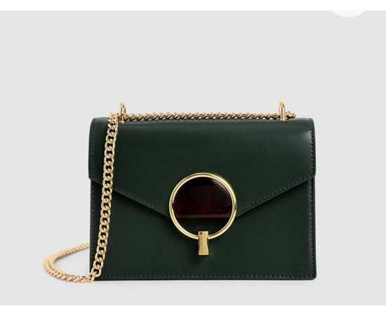 Charles & Keith Stone Embellished Shoulder Bag For Women