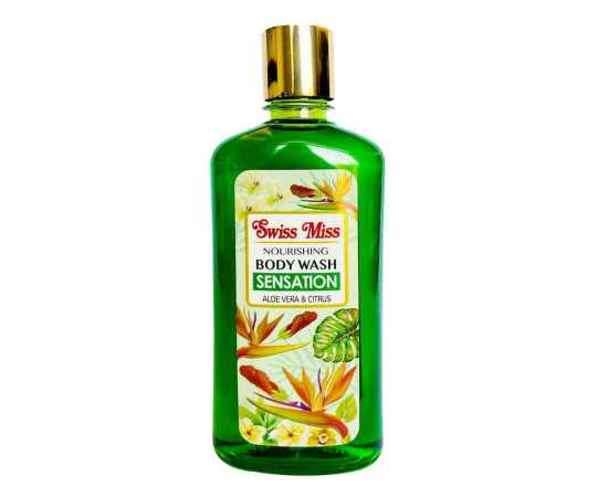 Swiss Miss Nourising Body Wash 440ml - Sensation Aloe Vera & Citrus