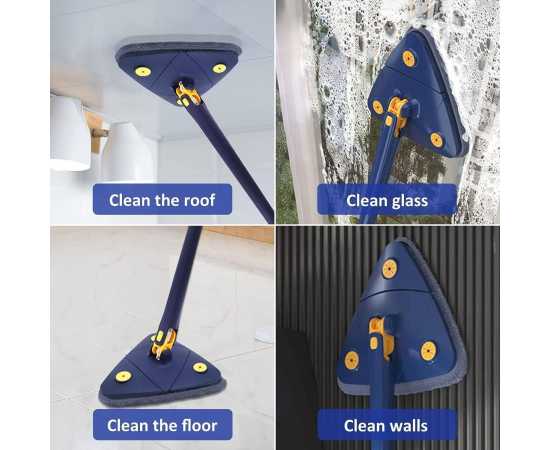 Online Karachi 4 In 1 Triangular Mop Flexible For Cleaning