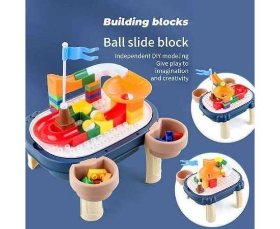 2 in 1 Dinosaur Projector & Building Blocks Table Set