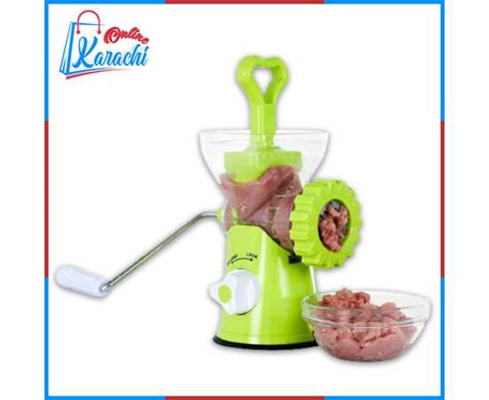 Online Karachi Manual Multifunctional Meat Mincer With Double Blades Non Electric
