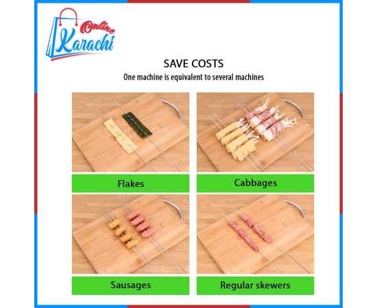 Online Karachi Barbecue Meat Skewer Device Machine Bbq Meat