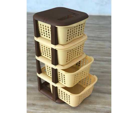 Vegetable Rack 4 Layer Storage Plastic Rack