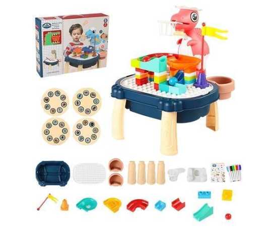 2 in 1 Dinosaur Projector & Building Blocks Table Set