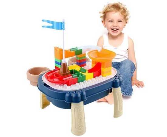 2 in 1 Dinosaur Projector & Building Blocks Table Set