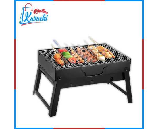 Online Karachi Portable Bar Bbq Foldable Suitcase Toaster Barbecue Maker Grill Stand
