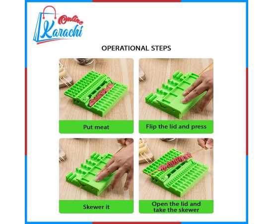 Online Karachi Barbecue Meat Skewer Device Machine Bbq Meat